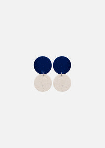 DOTS-Ohrringe Nr.2, Süße Blaubeere/Neuschnee
