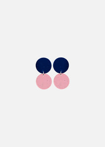 DOTS-Ohrringe Nr.2, Süße Blaubeere/Kirschblüte