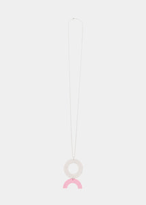 CIRCLES-Halskette Nr.2, Neuschnee/Kirschblüte