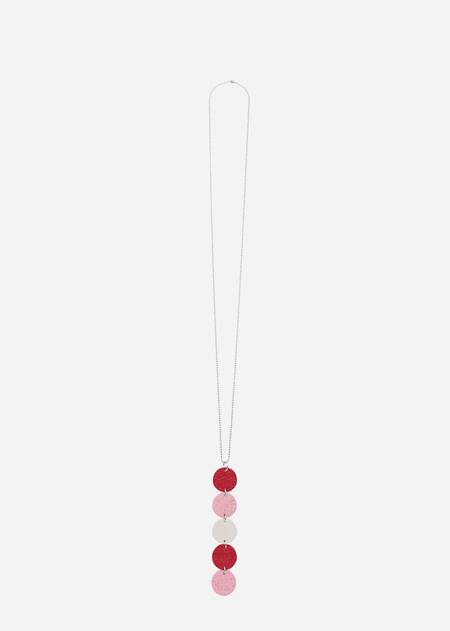 DOTS-Halskette Nr.5, Rot/Kirschblüte/Schnee