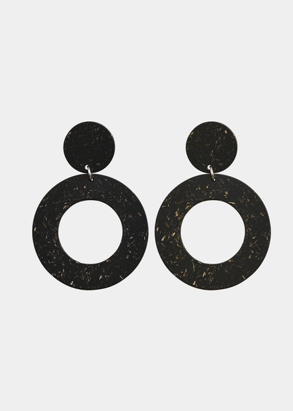 CIRCLES-Ohrringe Nr.1, Warmes Granit